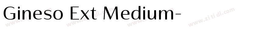 Gineso Ext Medium字体转换